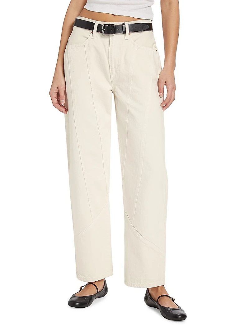 Engineered Wide-Leg Jeans