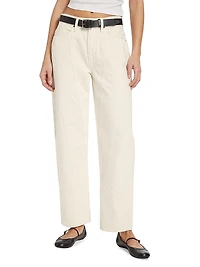 Engineered Wide-Leg Jeans