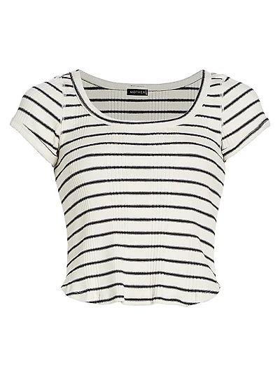 The Itty Bitty Cotton-Blend Scoopneck Top