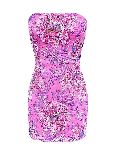 Camilla Sequin-Embellished Strapless Minidress