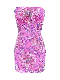 Camilla Sequin-Embellished Strapless Minidress