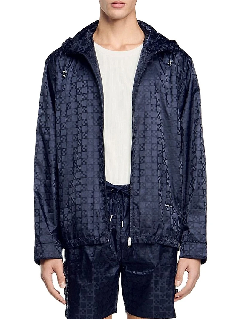 Square Cross Nylon Jacket