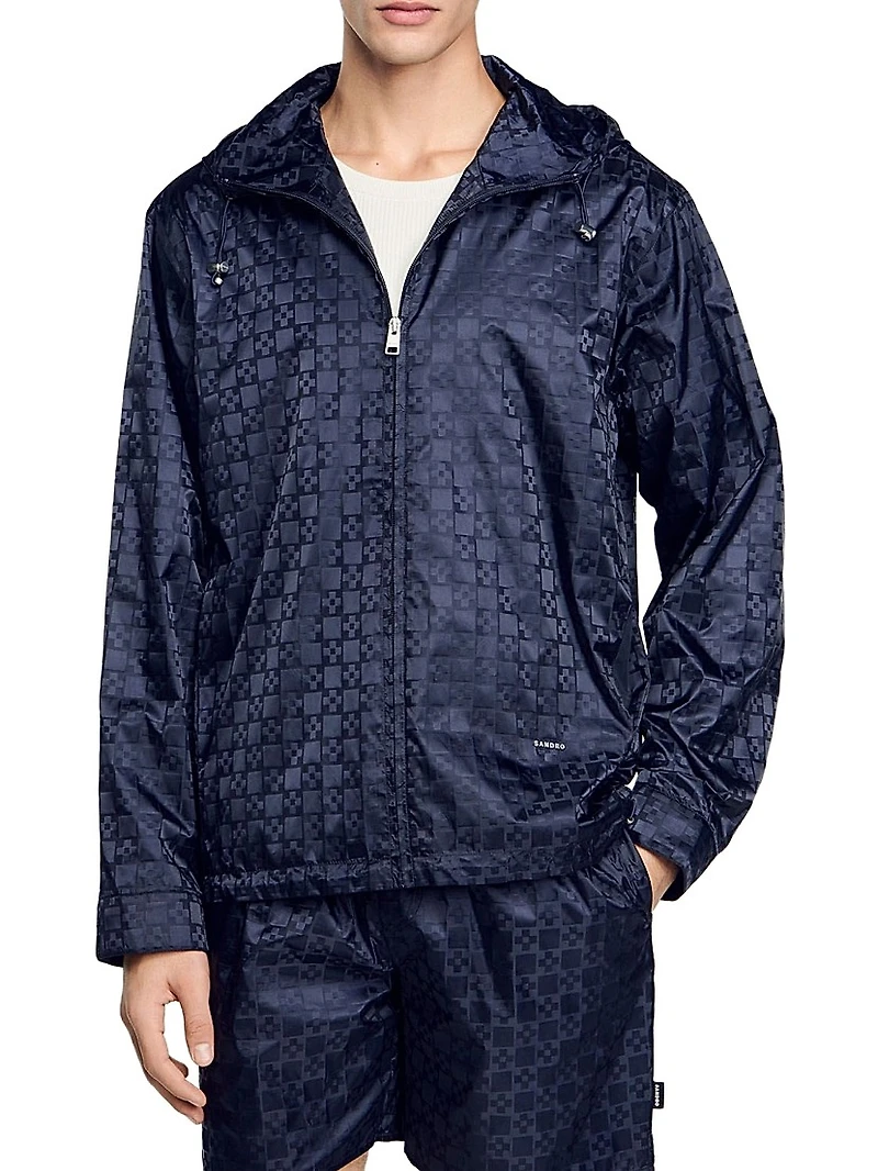 Square Cross Nylon Jacket