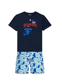 Little Boy's & Logo Circus Cotton T-Shirt