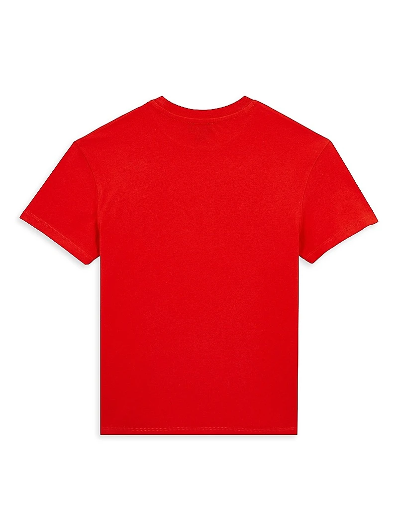 Little Boy's & Fish Logo Cotton T-Shirt