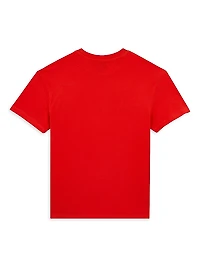 Little Boy's & Fish Logo Cotton T-Shirt