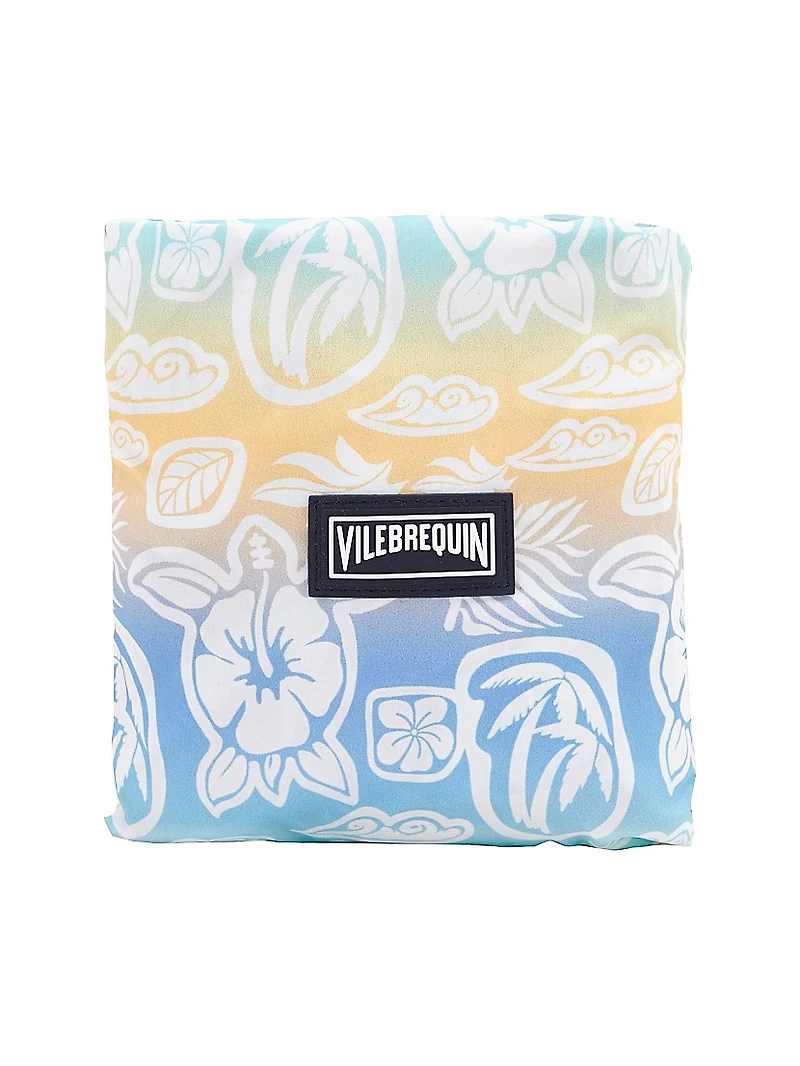 Little Boy's & Ombré Tahiti Turtles Swim Trunks