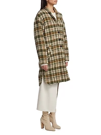 Gabriel Check Wool-Blend Coat