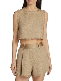 Tyla Tweed Crop Top