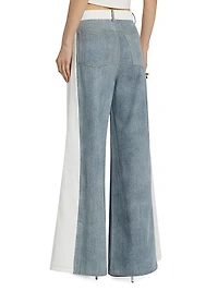 Perrie Colorblocked Flared Jeans