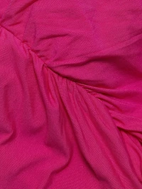 Jersey Draped V-Neck Minidress