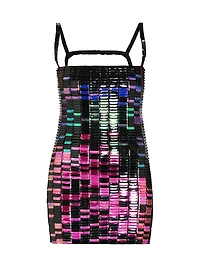 Rue Ombré Rhinestone Minidress