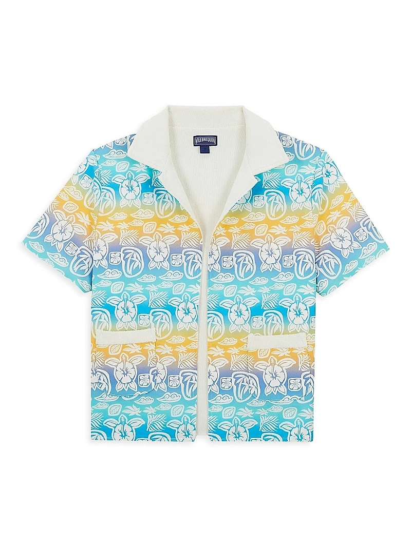 Little Boy's & Tahiti Turtles Terry Short-Sleeve Shirt