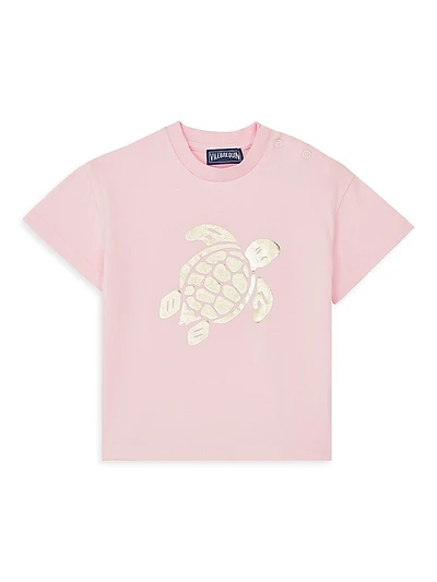 Little Girl's & Girl's Turtle Cotton T-Shirt