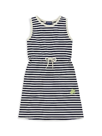 Little Girl's & Striped Cotton Dress