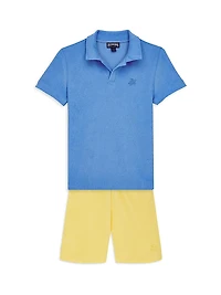 Little Kid's & Cotton Terry Polo Shirt