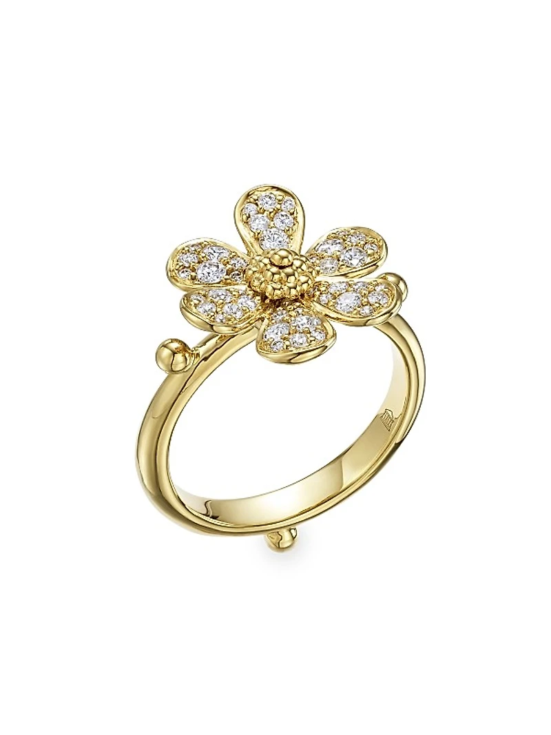 Florence86 FJ Flora 18K Yellow Gold & 0.52 TCW Diamond Ring