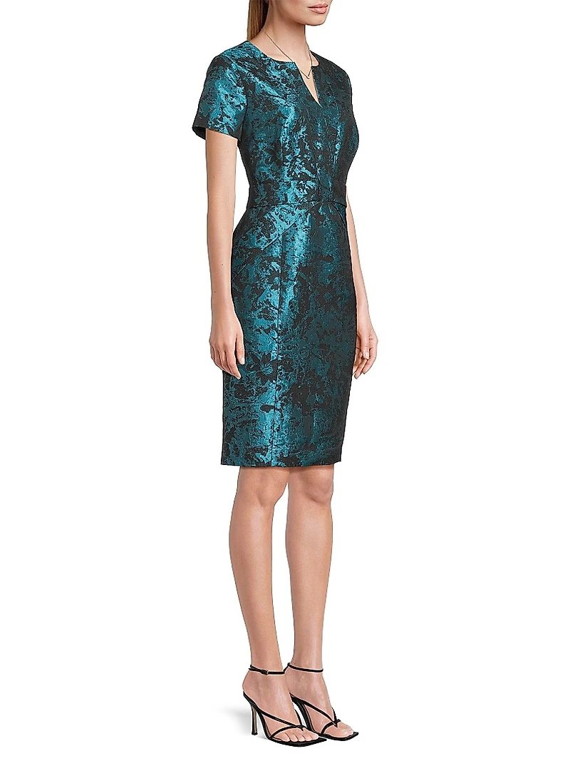 Jacquard Sheath Dress