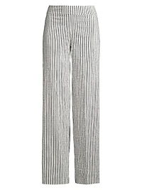 Flavia Striped Wide-Leg Pants