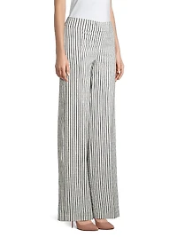 Flavia Striped Wide-Leg Pants