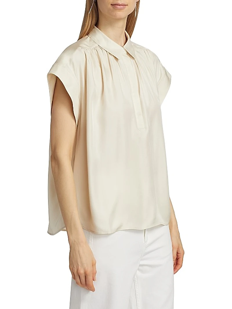 Robin Silk-Blend Top