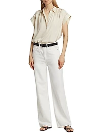Robin Silk-Blend Top