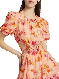 Cole Cut-Out Floral Minidress