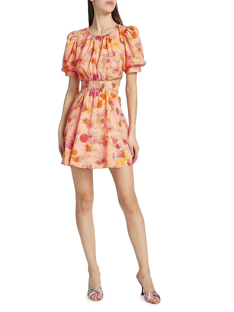 Cole Cut-Out Floral Minidress