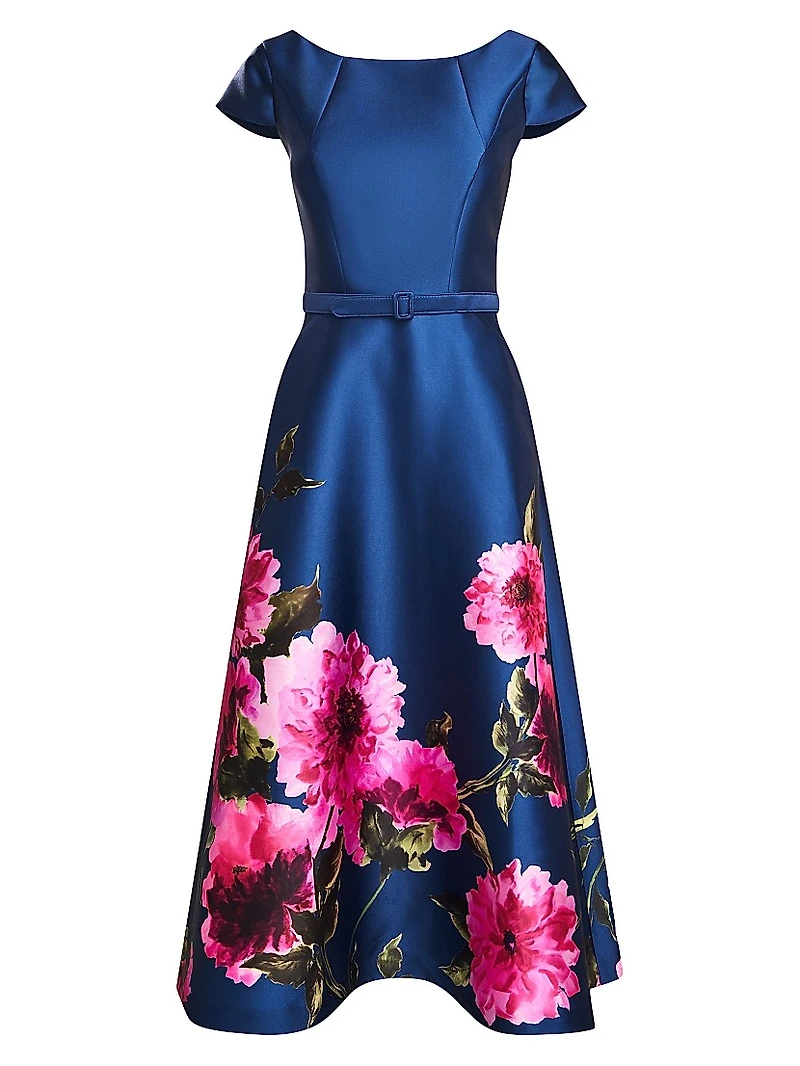 Ina Peony Mikado Cocktail Dress