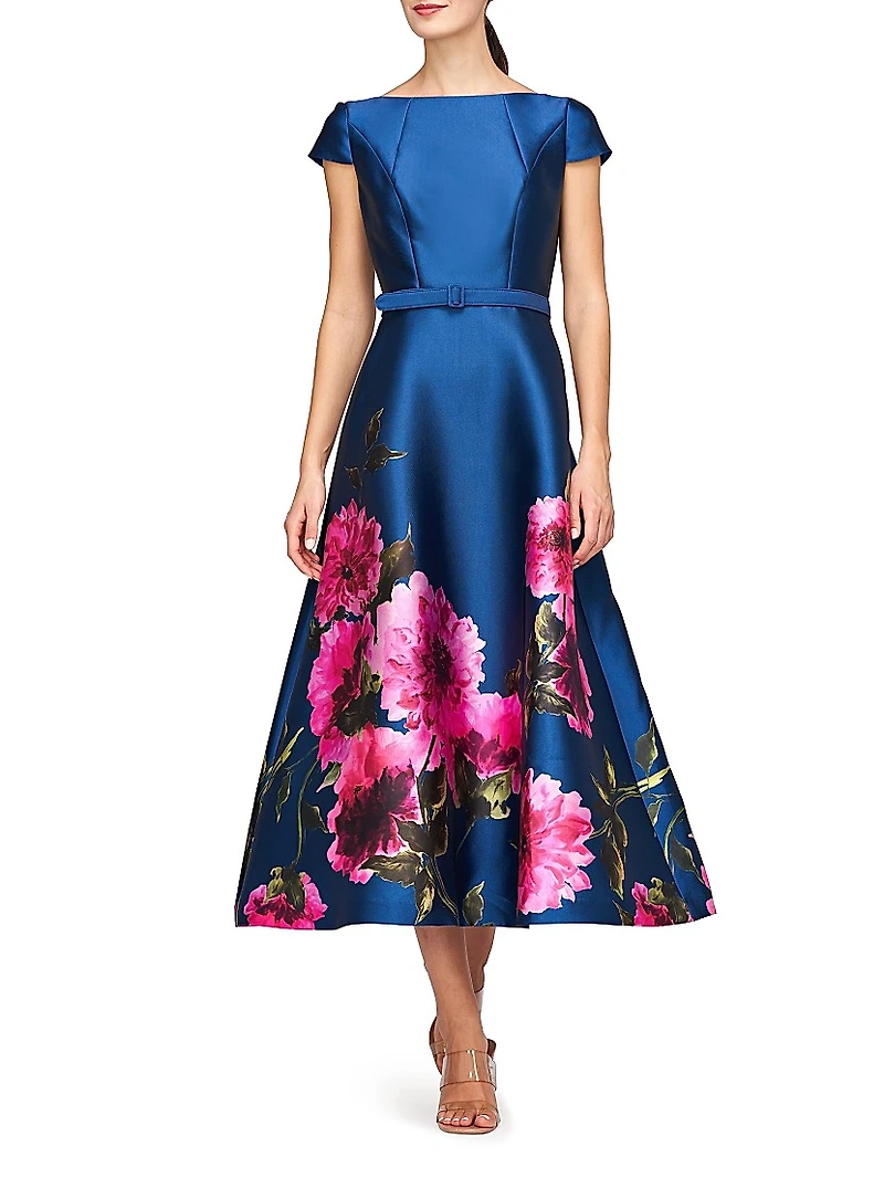 Ina Peony Mikado Cocktail Dress