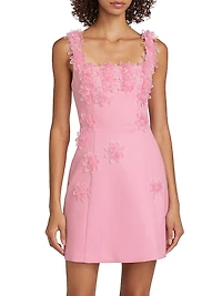 Bruges Floral Appliqué Minidress