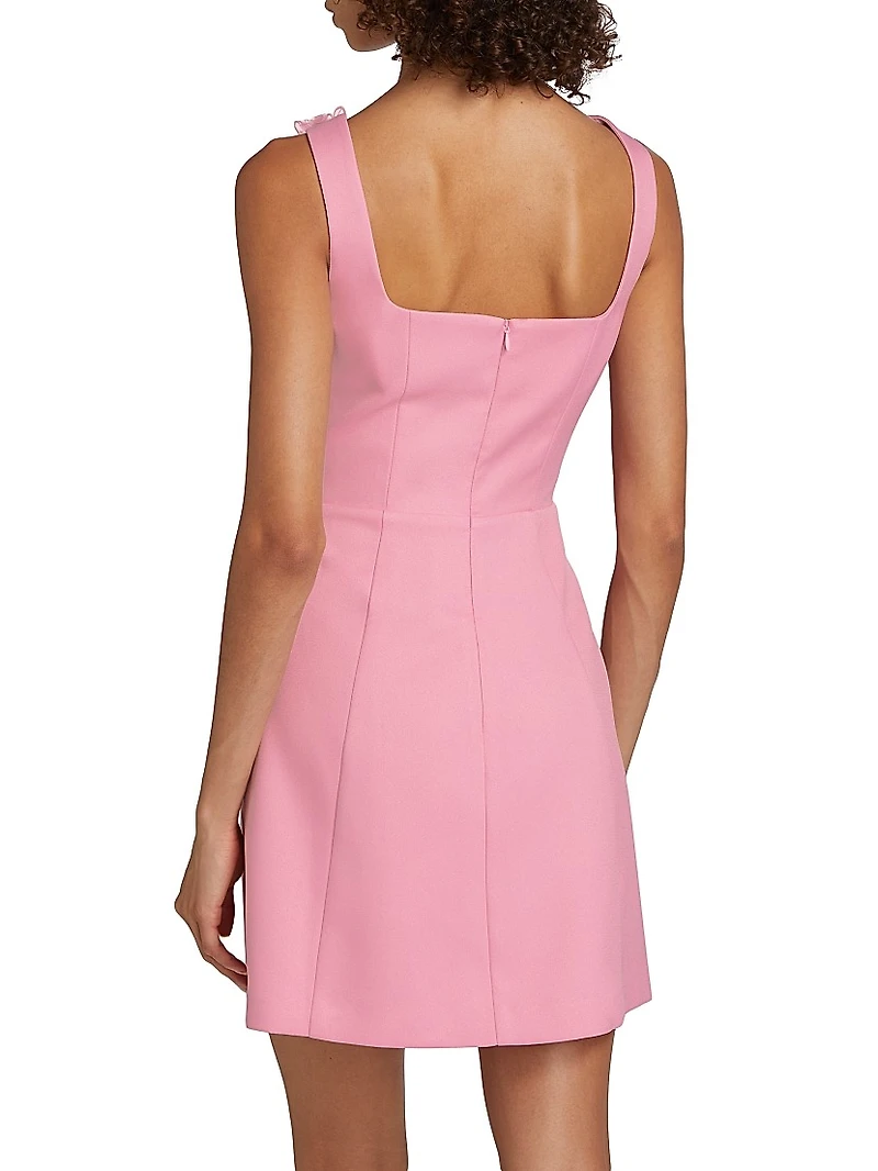 Bruges Floral Appliqué Minidress