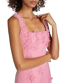 Bruges Floral Appliqué Minidress