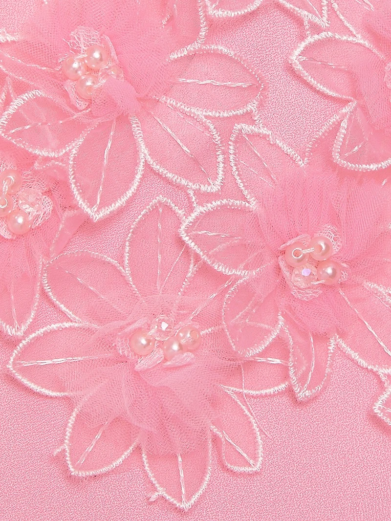 Bruges Floral Appliqué Minidress