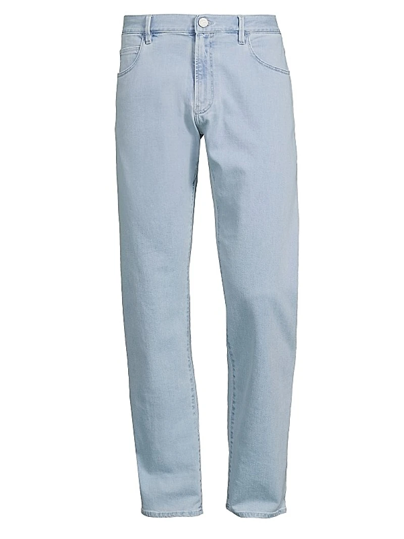 Stretch Straight-Leg Jeans