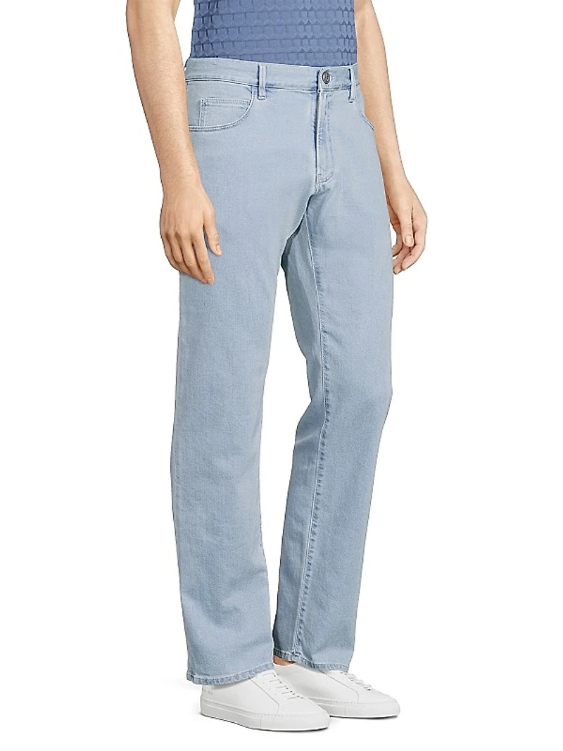 Stretch Straight-Leg Jeans