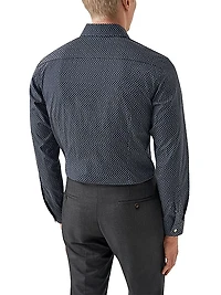 Slim-Fit Micro Banana Print Shirt