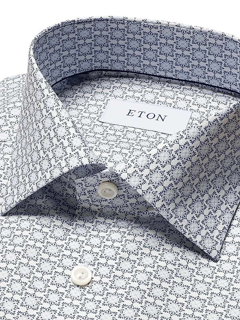 Contemporary-Fit Geometric Print Shirt