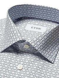 Contemporary-Fit Geometric Print Shirt
