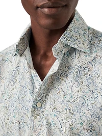 Slim Fit Paisley Cotton Tencel™® Shirt