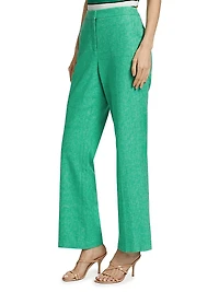 Romina Cotton-Blend Boot-Cut Pants
