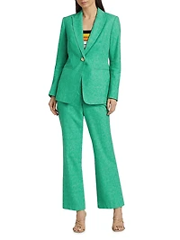 Romina Cotton-Blend Boot-Cut Pants