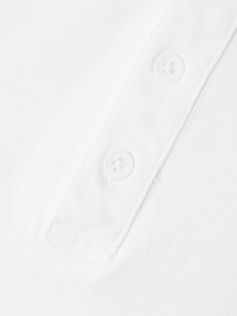 Garment-Dyed Cotton Henley