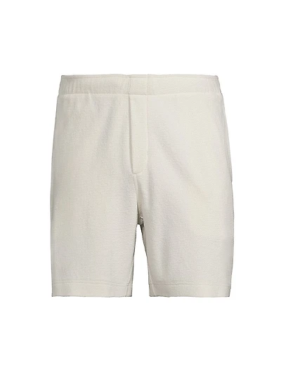 Bouclé Stretch-Cotton Shorts