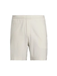Bouclé Stretch-Cotton Shorts