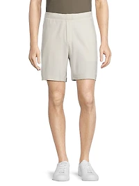 Bouclé Stretch-Cotton Shorts
