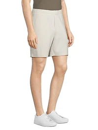 Bouclé Stretch-Cotton Shorts
