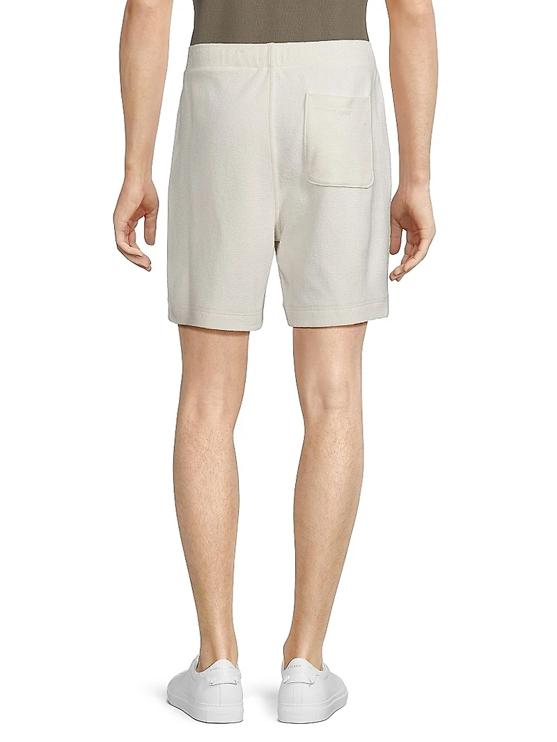 Bouclé Stretch-Cotton Shorts