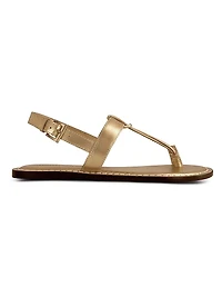 Maverick 2 Metallic Leather Toe Ring Sandals