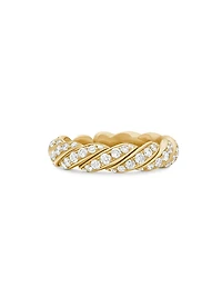Pavéflex Band Ring 18K Yellow Gold